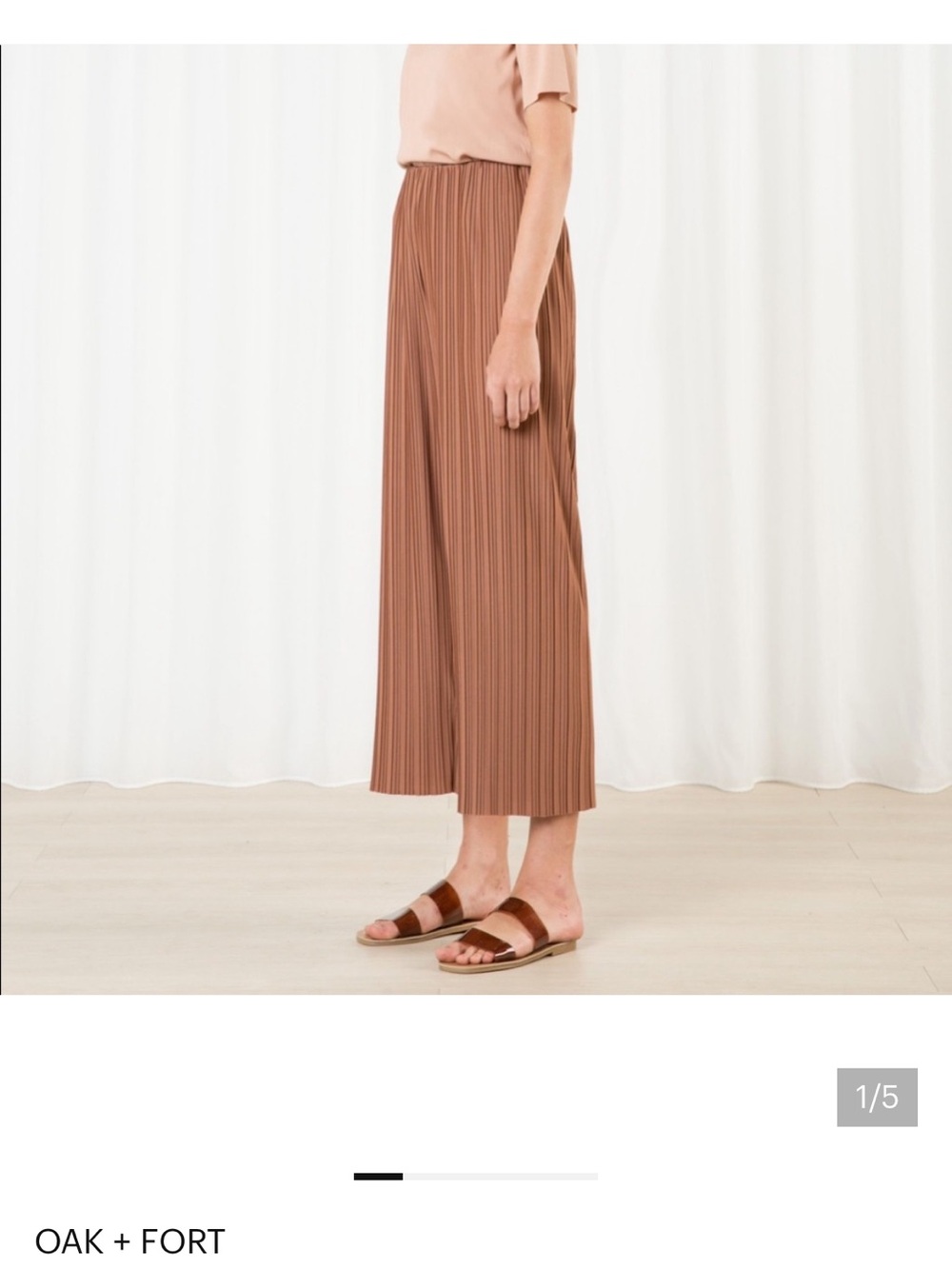 Oak and fort plisse pants